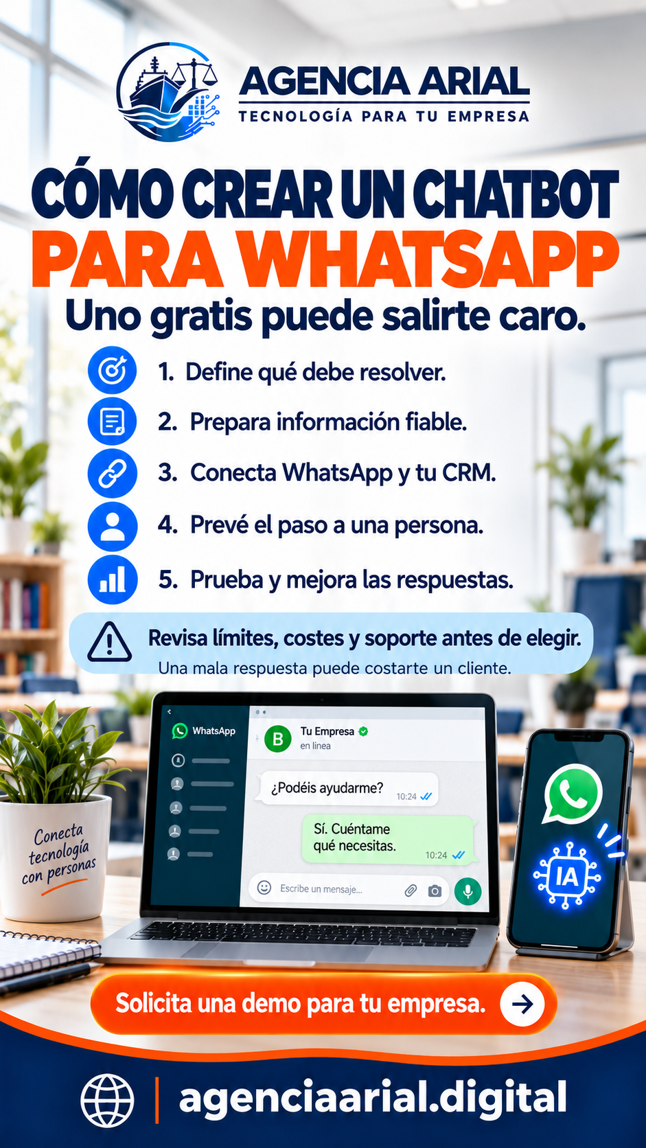 Cómo crear un chatbot para WhatsApp (y por qué uno gratis le puede salir caro)