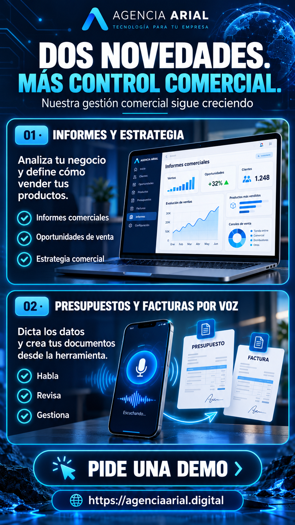 Investigación de mercado con IA y presupuestos por voz